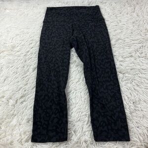 Lululemon Align Crop *21" Formation Camo Deep Coal Multi
